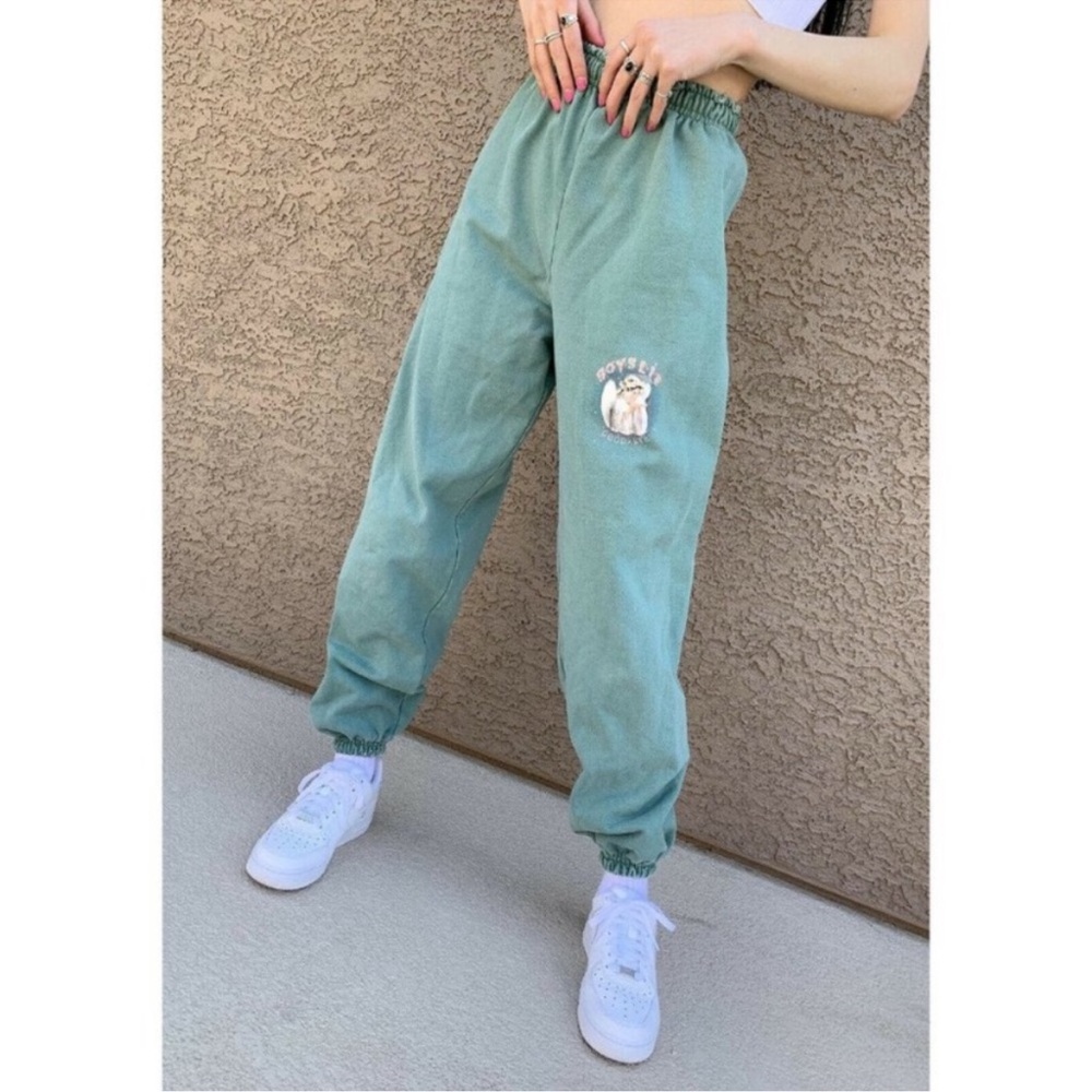 Boys Lie Teal Jogger Pants